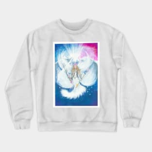 Angel Archelle - Angel Reiki - Light Warrior illustration by Benita Jayne Crewneck Sweatshirt